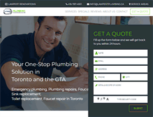 Tablet Screenshot of lampertplumbing.ca
